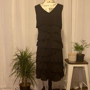 Fun flirty Black Sleeveless Dress 2x